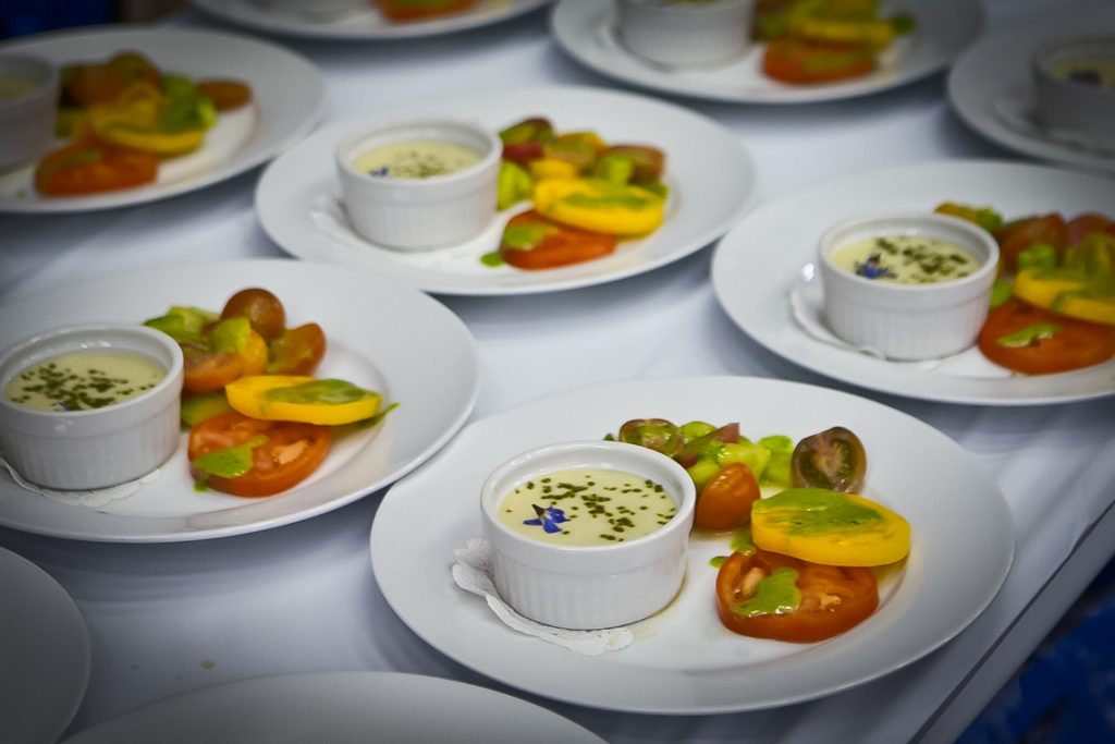 Carousel-Catering-Inc-Off-Broadway-Surprise-Soup-and-Heirloom-Tomato-Salad